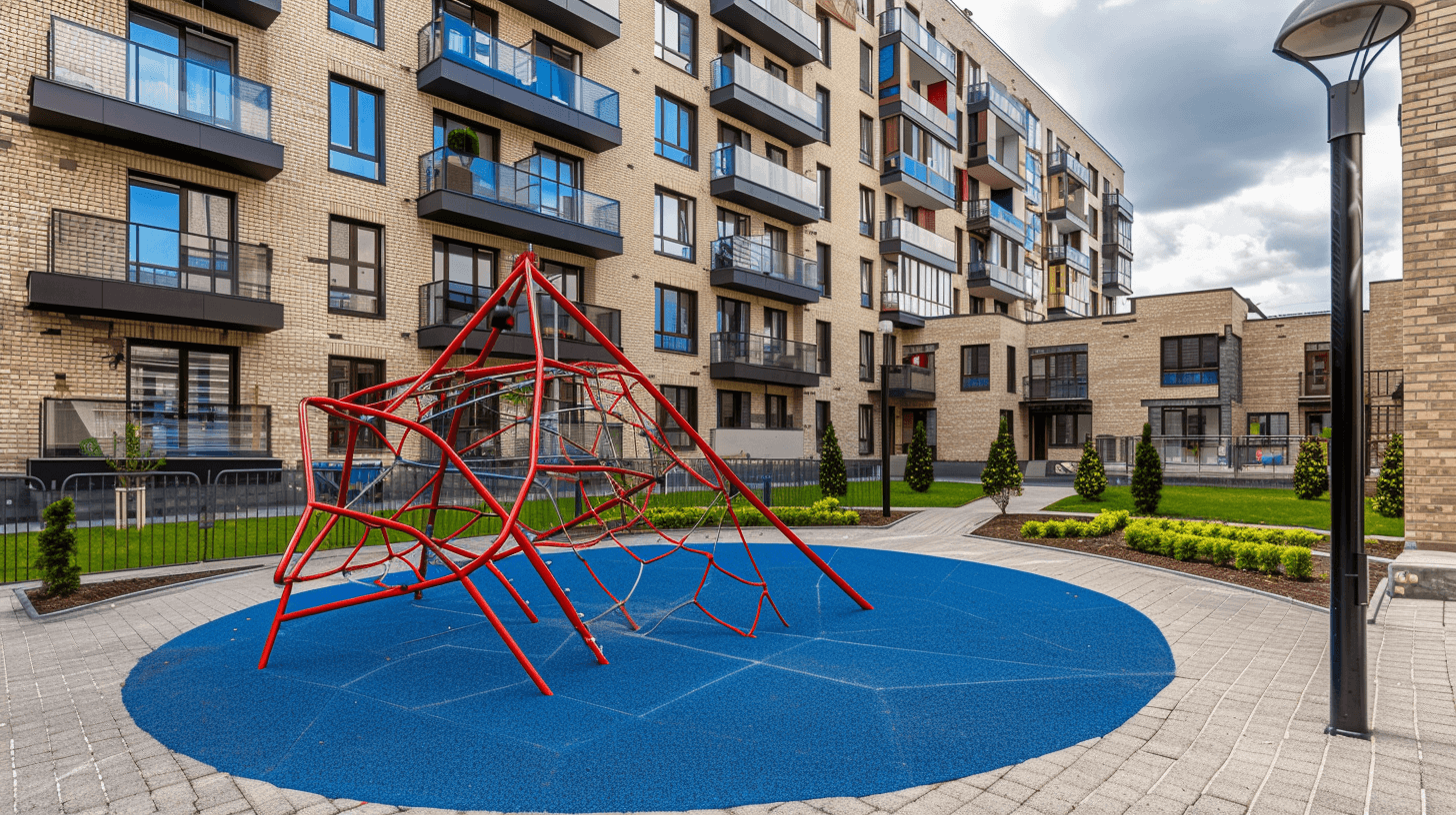 ЖК Андреевский - Закрытый двор с детскими площадками